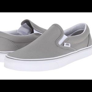 grey and white vans